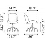 Silla de Oficina Miles - Rojo