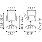 Silla de Oficina Eric - Gris