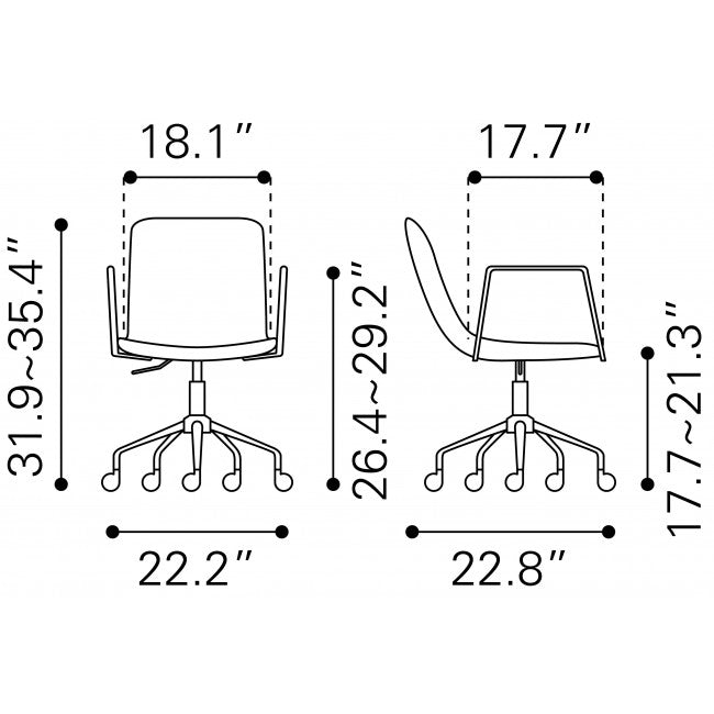 Silla de Oficina Eric - Gris