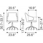 Silla de Oficina Designer - Cafe