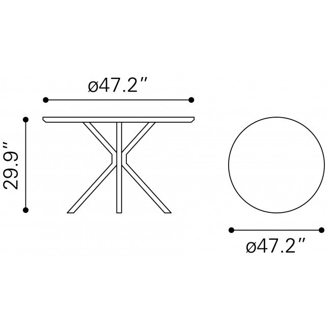 Mesa de Comedor Amiens - Blanco