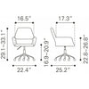 Silla de Oficina Athair - Beige