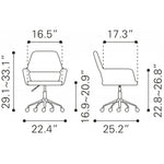 Silla de Oficina Athair - Beige