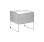 Ottoman Plush - Plateado