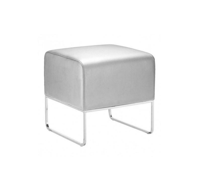 Ottoman Plush - Plateado