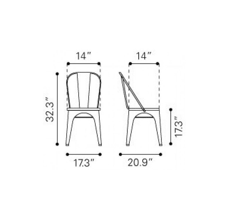 Silla Elio - Madera Rustica