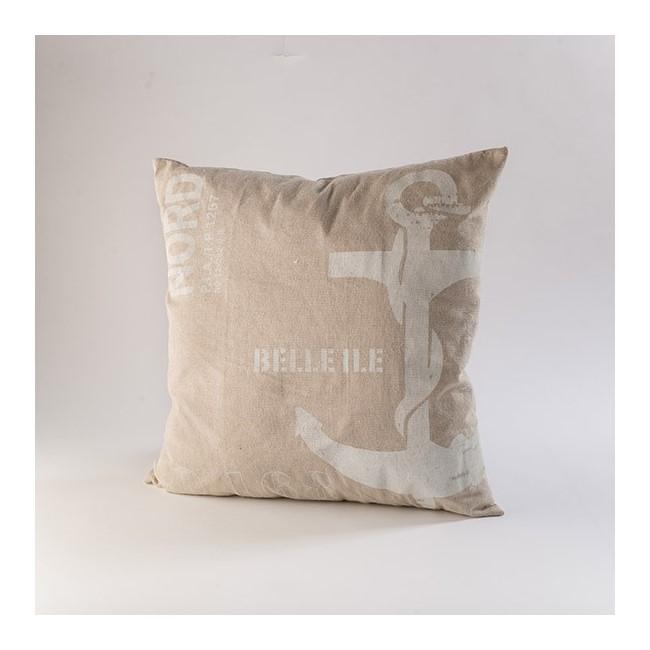 Cojin Maritimo Ancla - Estampado, Beige
