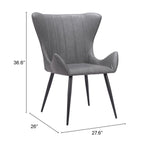 Silla de Comedor Alejandro - Negro