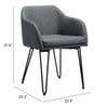 Silla de Comedor Braxton - Gris