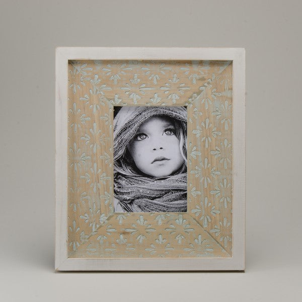 Portaretratos Gotas En Madera 5 X 7 - Café