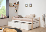 Cama Canguro Slyke - Blanco y Madera