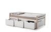 Cama Canguro Slyke - Blanco y Madera