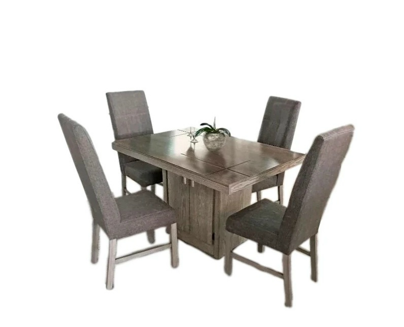 Antecomedor Sacramento 4 Sillas - Gris