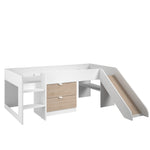 Cama Infantil Reus - Blanco y Roble