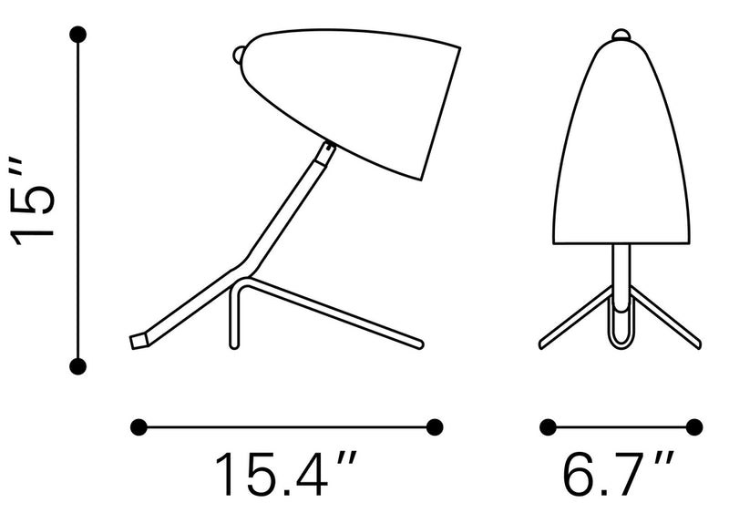 Lampara de Mesa Jamison - Gris