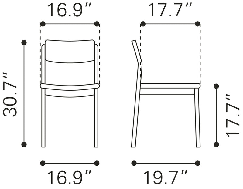 Silla de Comedor Desdamona - Gris