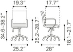 Silla de Oficina Partner - Blanco