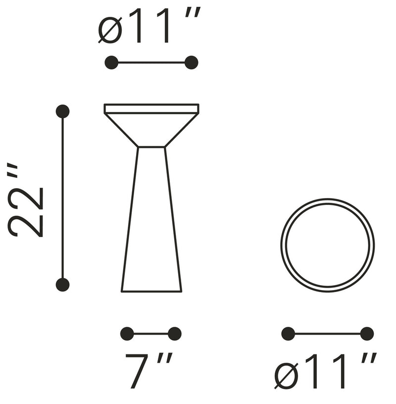 Mesa Lateral Omni - Negro