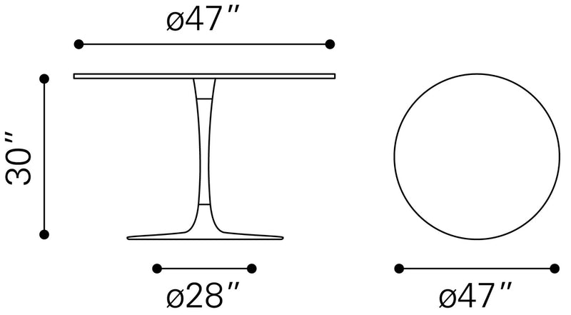 Mesa de Comedor Phoenix - Blanco