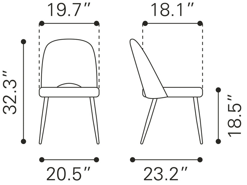 Silla de Comedor Teddy - Blanco