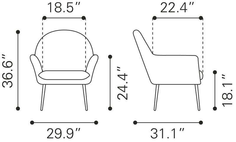 Sillon Alexandria - Amarillo