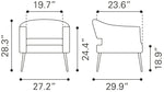 Sillon Berkley - Gris