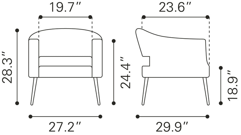 Sillon Berkley - Gris