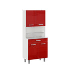 Alacena Modelo Virginia 1 - Rojo Brillante