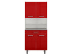 Alacena Modelo Virginia 1 - Rojo Brillante