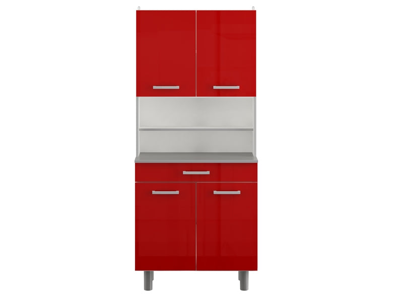 Alacena Modelo Virginia 1 - Rojo Brillante