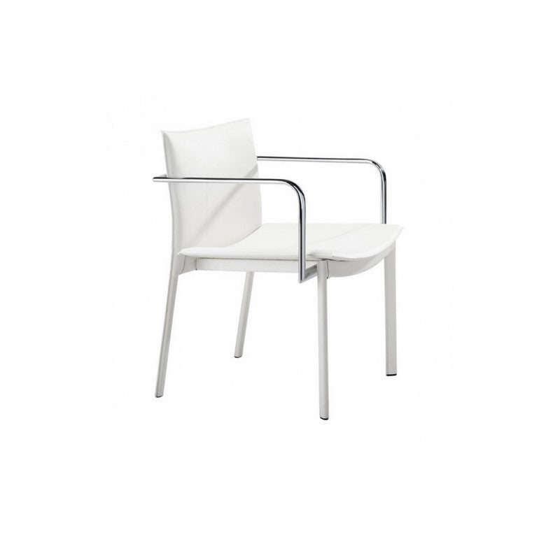 Silla De Oficina Glider (Conferencia) - Blanca