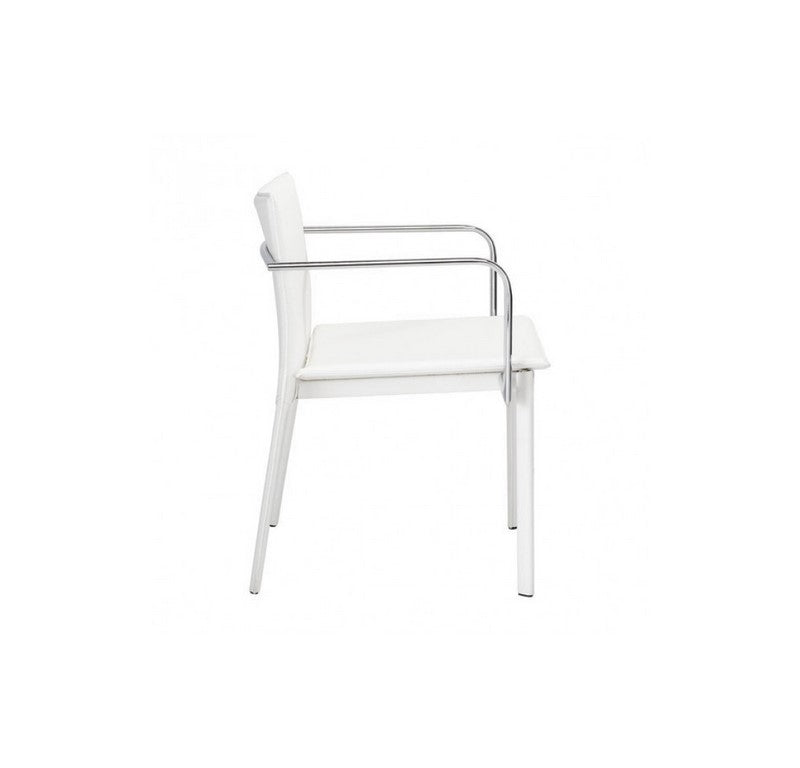 Silla De Oficina Glider (Conferencia) - Blanca