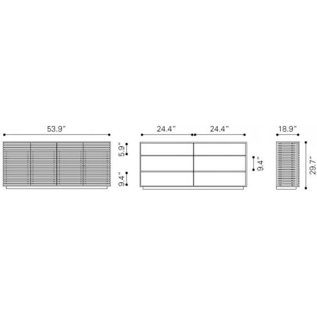 Credenza Linea - Nogal