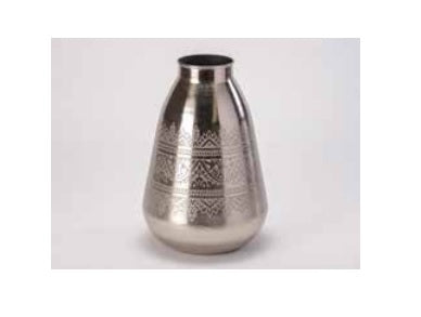 Florero Metal Plateado