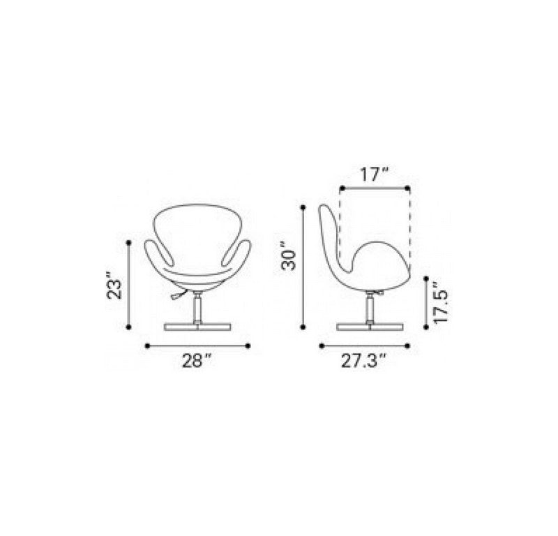 Silla Ocasional Pori - Blanco