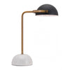 Lampara de Mesa Modelo Irving - Blanco/Cobre/Negro