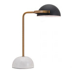 Lampara de Mesa Modelo Irving - Blanco/Cobre/Negro