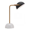 Lampara de Mesa Modelo Irving - Blanco/Cobre/Negro