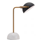 Lampara de Mesa Modelo Irving - Blanco/Cobre/Negro