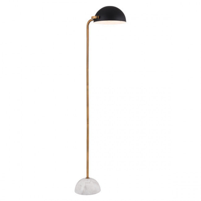 Lampara de Piso Modelo Irving - Blanco/Cobre/Negro