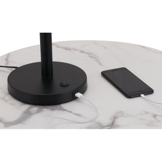 Lampara de Mesa Modelo Tanner - Negro/Cobre