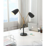 Lampara de Mesa Modelo Tanner - Negro/Cobre