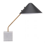 Lampara de Mesa Modelo Pike - Blanco/Cobre/Negro