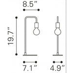 Lampara de Mesa Martia - Bronce