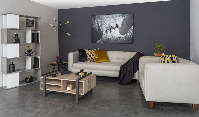 Love Seat Drake - Gris Claro