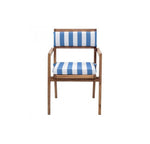 Cojin (Asiento) Para Exterior Nautical - Azul Y Blanco