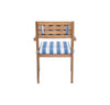 Cojin (Asiento) Para Exterior Nautical - Azul Y Blanco