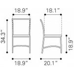 Silla Para Exterior Modelo Santa Cruz - Café