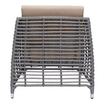 Silla Con Brazos Para Exterior Modelo Trek Beach - Gris con Blanco