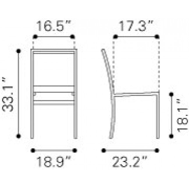 Silla De Comedor Para Jardin Modelo Mayakoba - Blanco